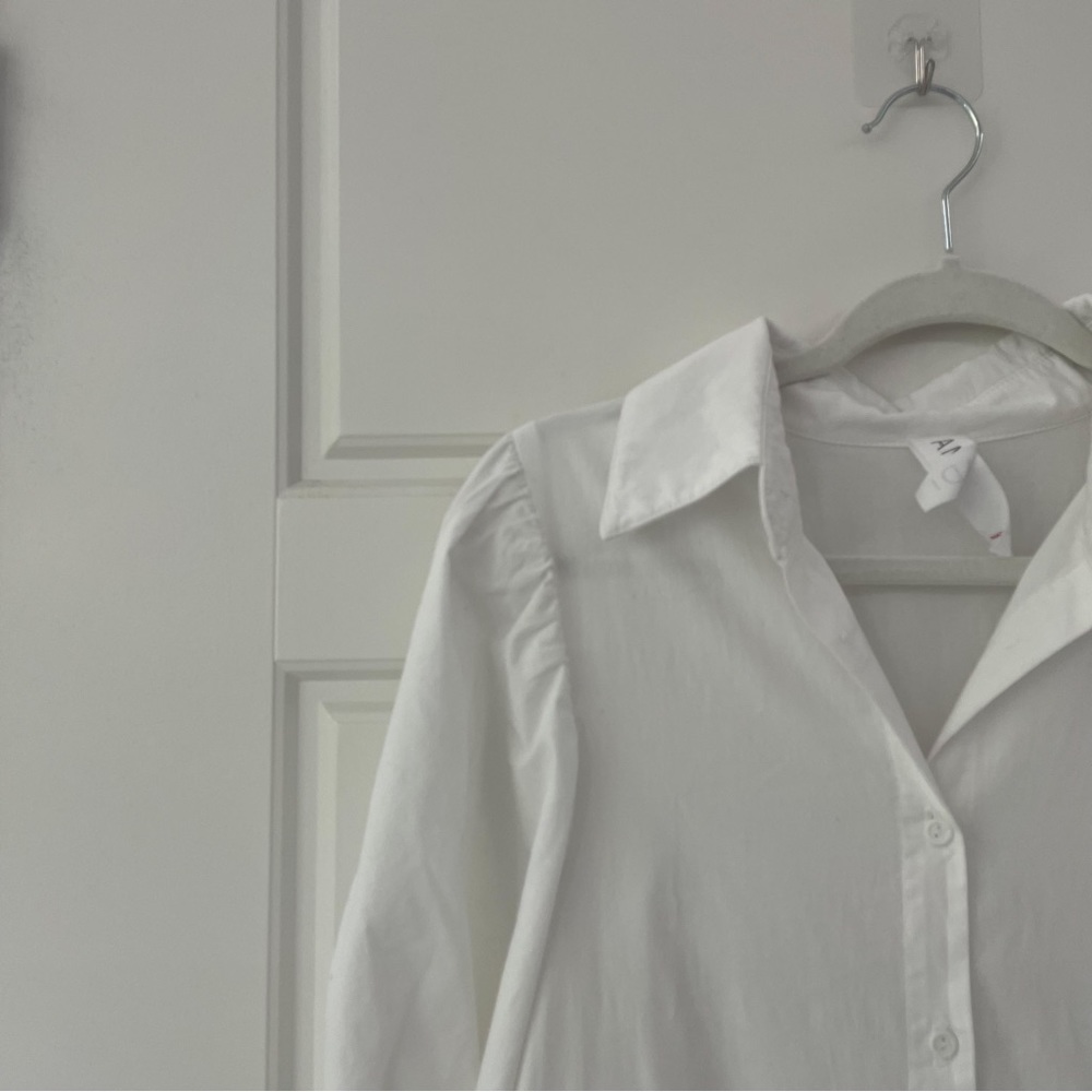 AMADI Anthropologie Cordelia Tiered Midi Shirtdress - Picture 8 of 8